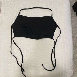 Black Tie-Up Ban-do/Crop-top - Going Out Top